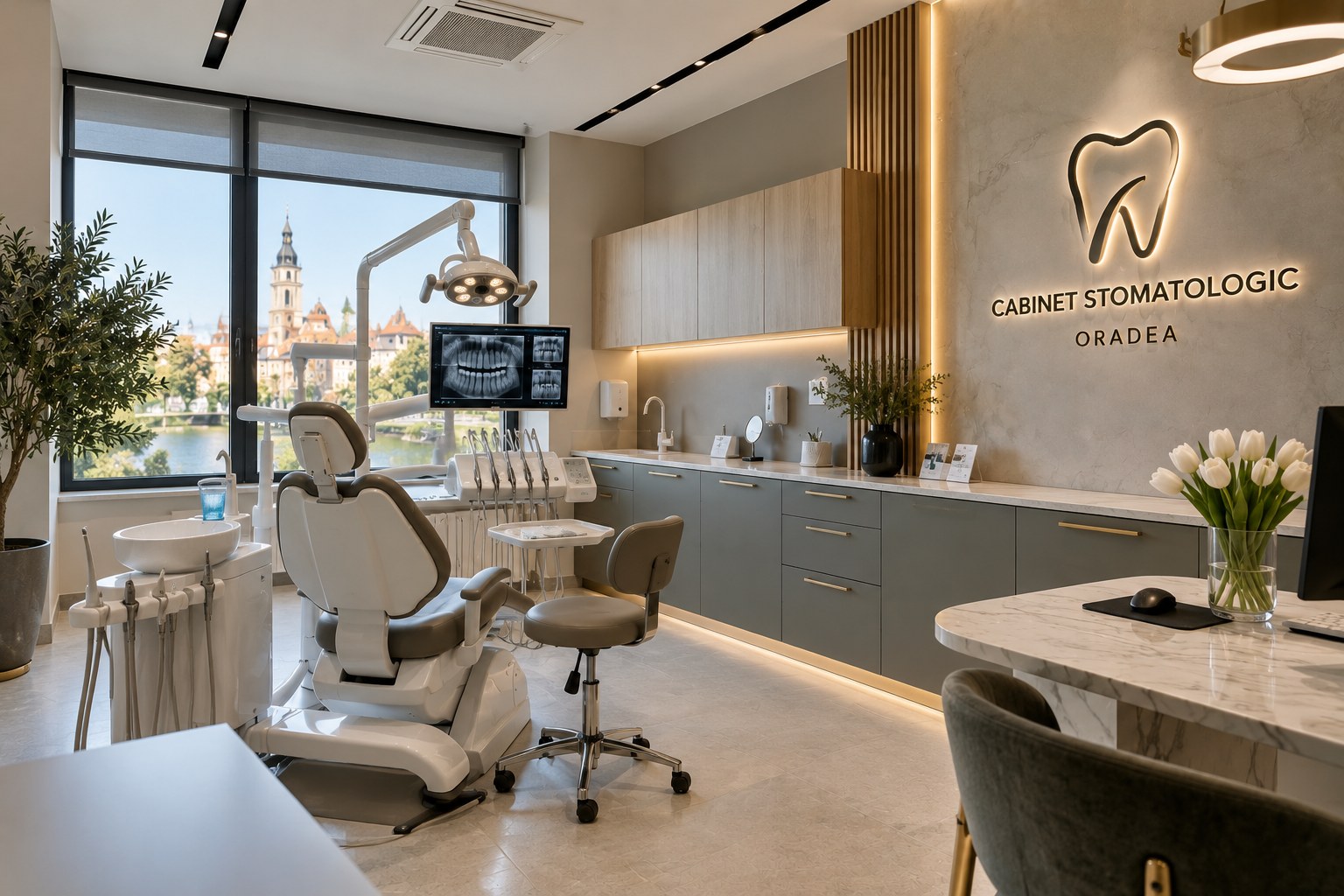 Cabinet stomatologic Oradea, scaun dentar si echipament modern